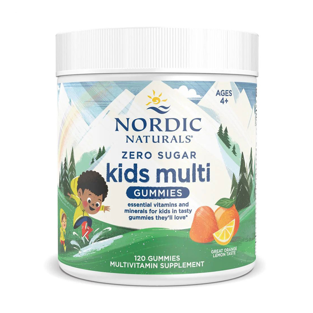 Мультивітаміни для дітей Nordic Naturals Zero Sugar Kids Multi Gummies без цукру, 120 жувальних цукерок